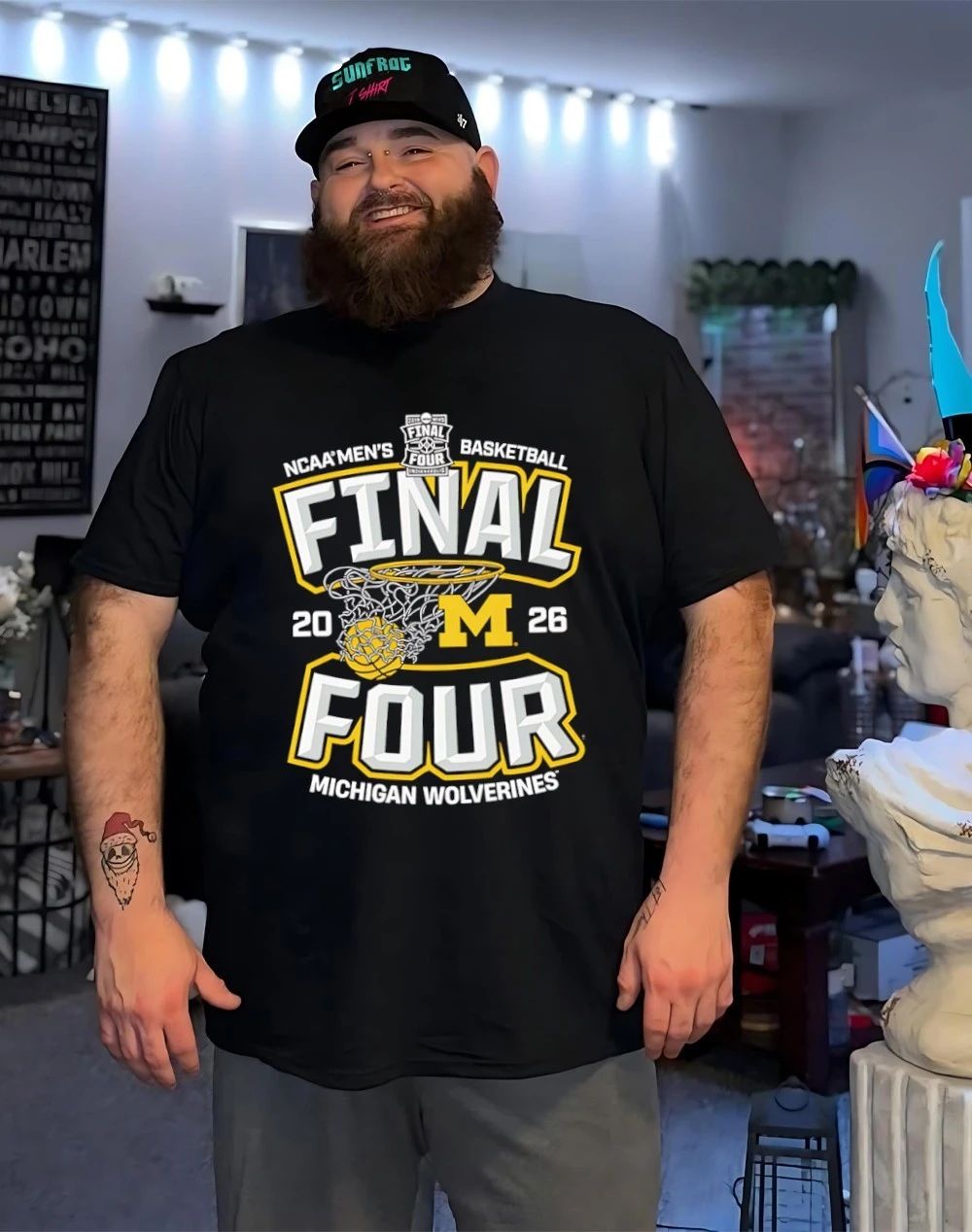 Michigan Men’s Basketball March Madness 2026 Final Four Hoop shirt
