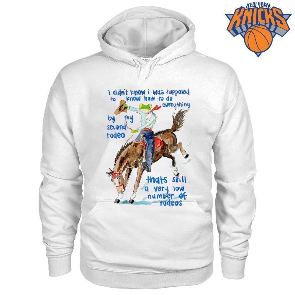 I Didnt Know I Was Supposed To Know How To Do Everything Frog Riding Horse Second Rodeo Funny Meme Shirt