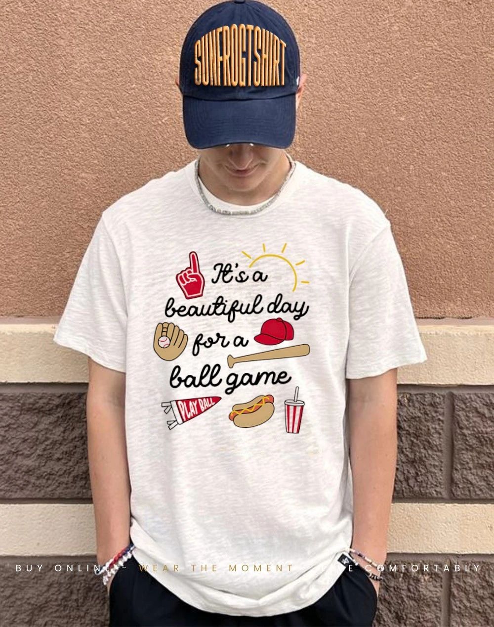 It’s a beautiful day for a ball game shirt