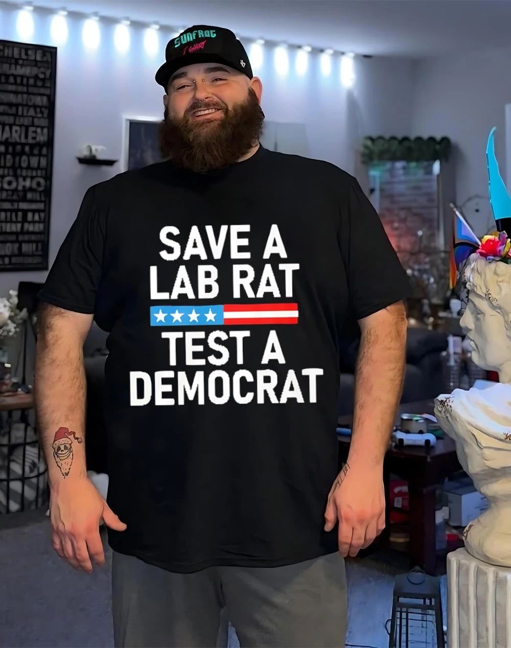 Save A Lab Rat Test A Democrat Funny shirt