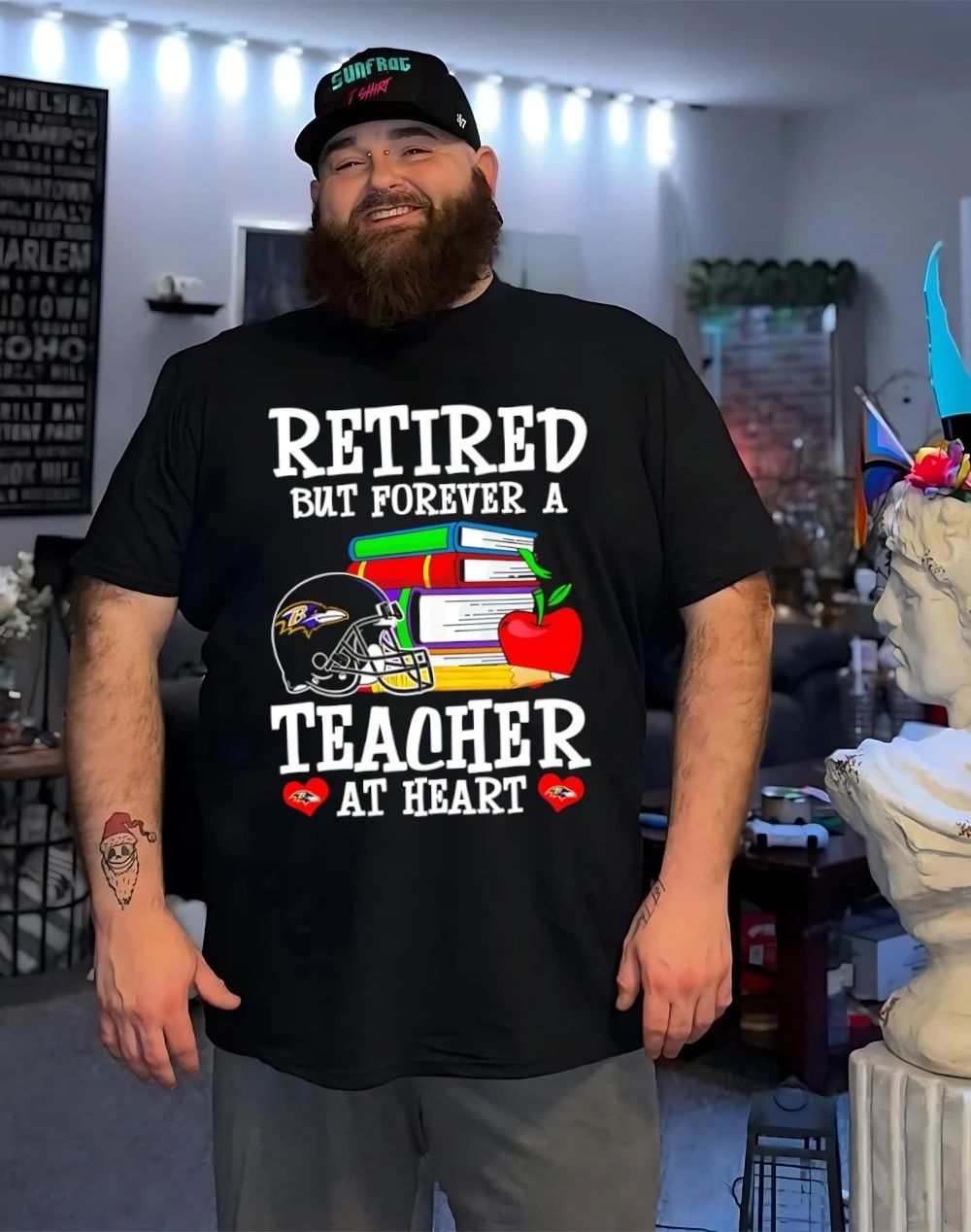Baltimore Ravens Retired But Forever a Teacher At Heart shirt