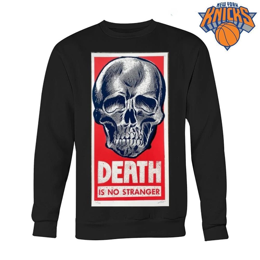 Death Is No Stranger Grunge Skull Art Aesthetic Punk Rock Graphic Streetwear Shirt