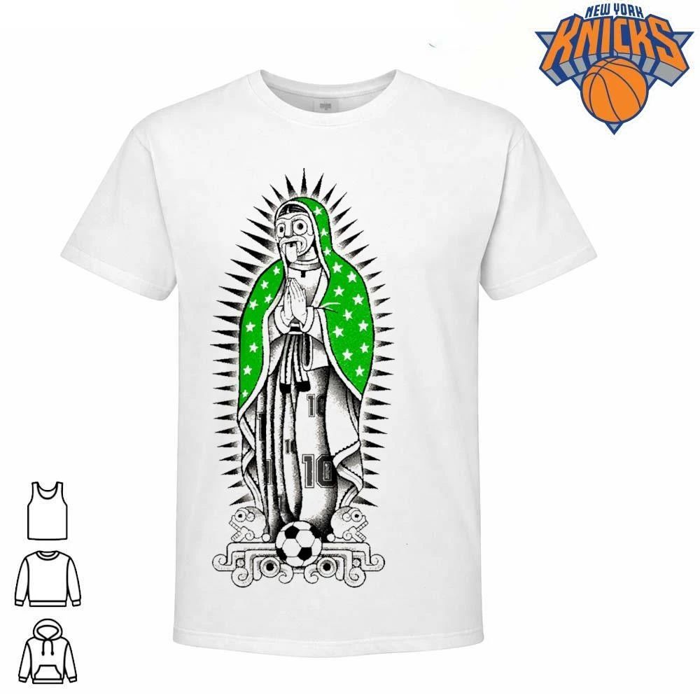 Traditional Mexican Tattoo Art Virgen De Guadalupe 10 Soccer Fan Graphic Shirt