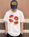 Red Poppy Floral Fuck Trump Subtle Anti Trump shirt