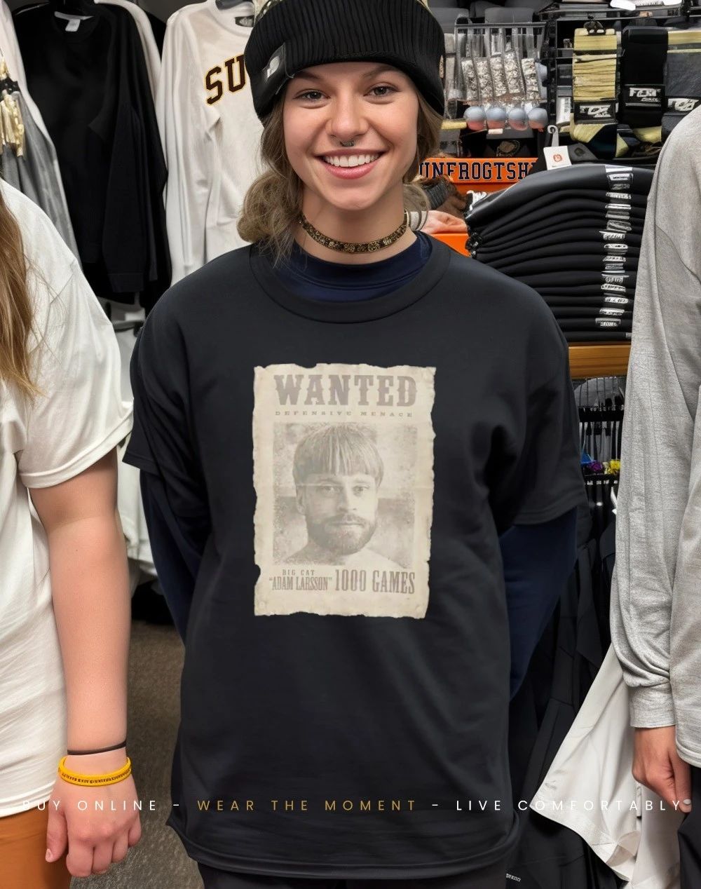 Adam Larsson 1000 Games Wanted Shirt