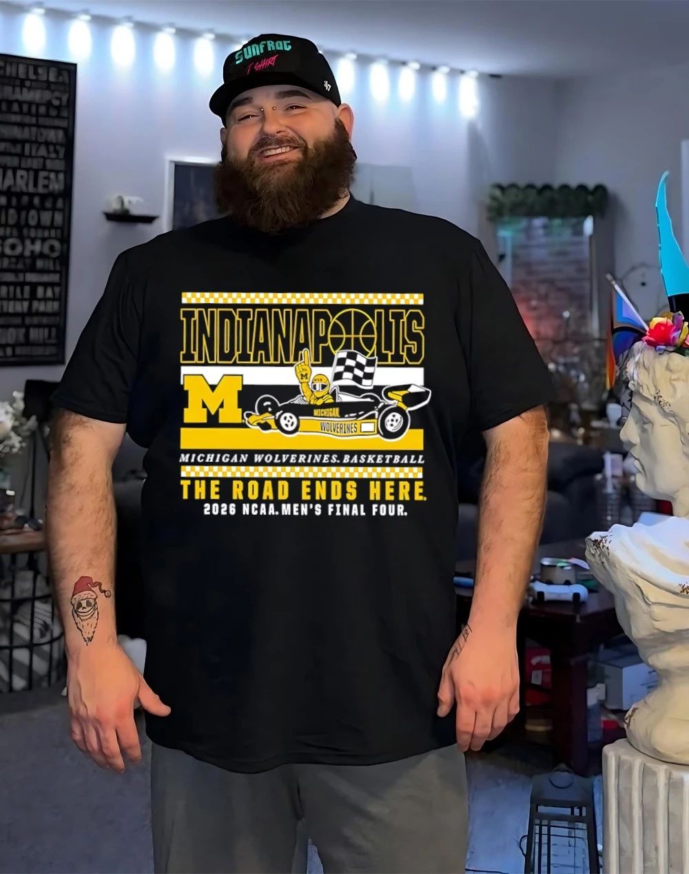 Michigan Wolverines 2026 NCAA Final Four Bound On The Road Again shirt