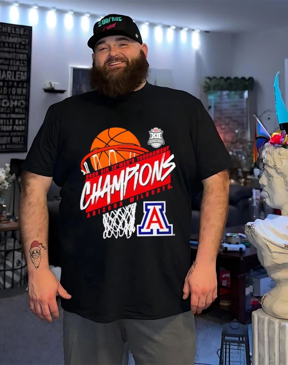 Arizona Wildcats 2026 Big 12 Men’s Basketball Tournament Champions shirt