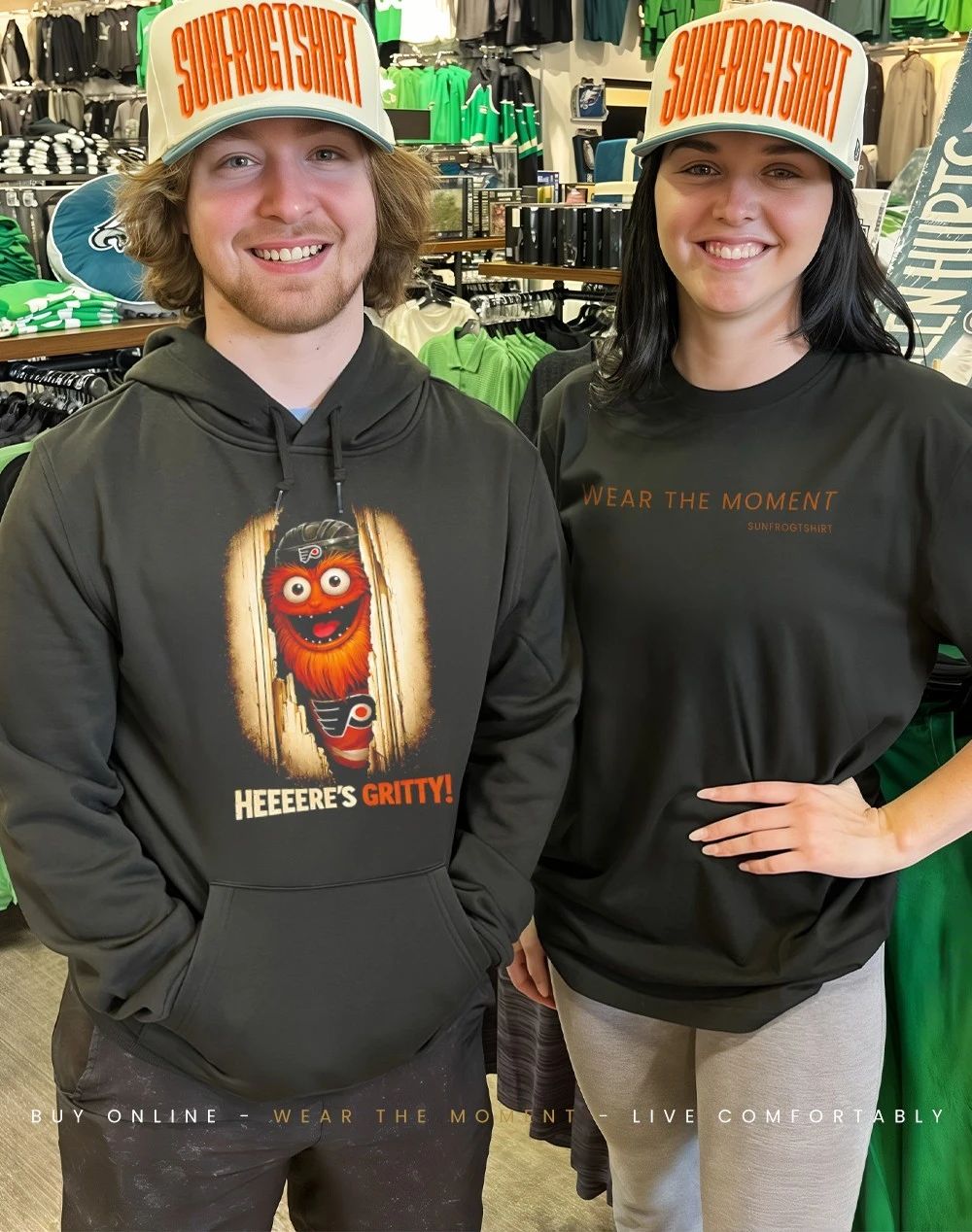 Heeere’s Gritty Philadelphia Flyers mascot horror shirt