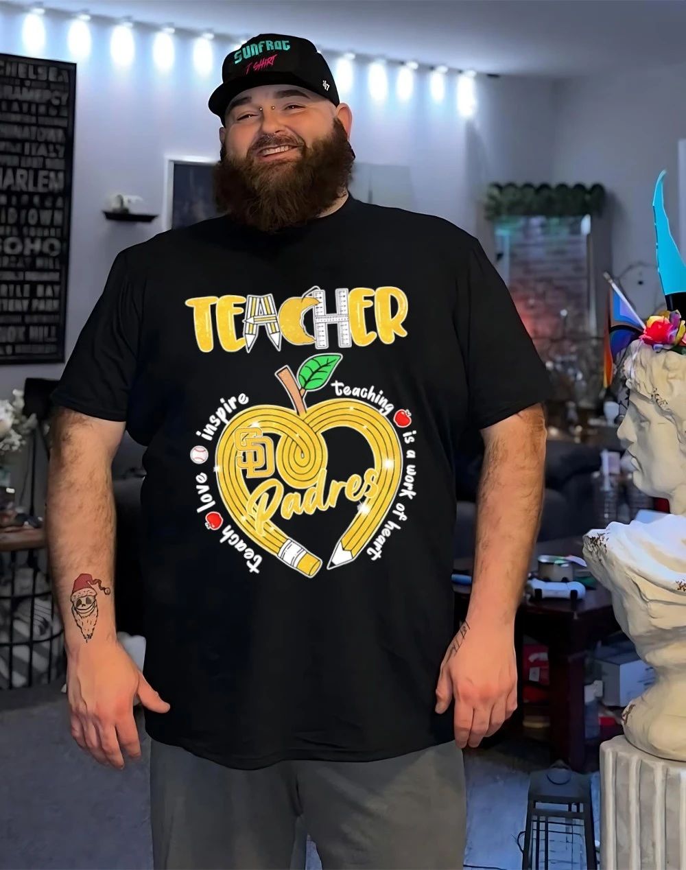 San Diego Padres x Teacher Appreciation Day 2026 teaching is work of heart shirt