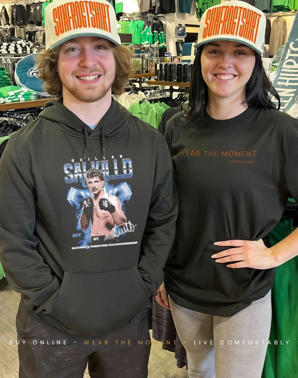 Quillan Salkilld Fighter UFC signature graphic shirt