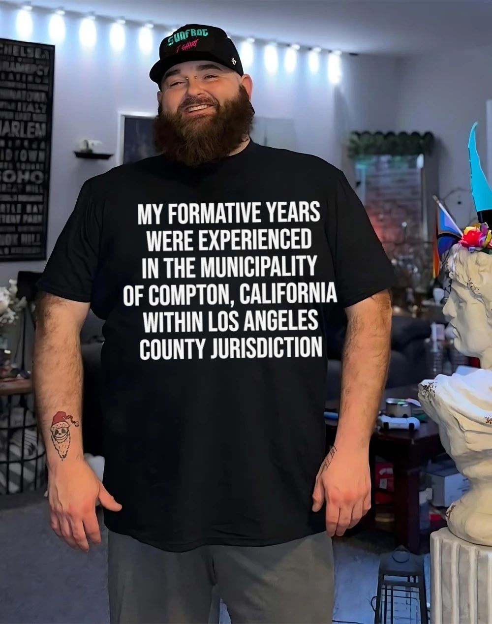 My formative years were spent in the municipality of compton California shirt