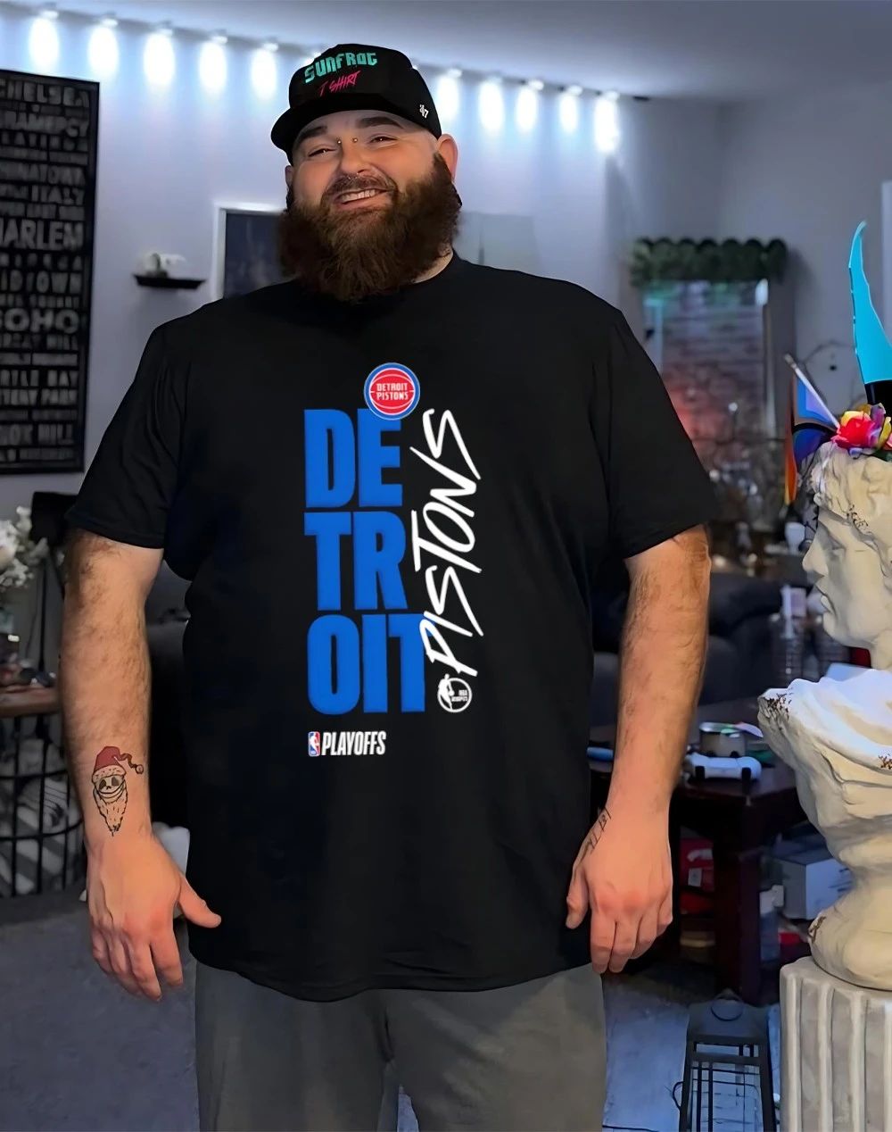Detroit Pistons 2026 NBA Playoff Black shirt