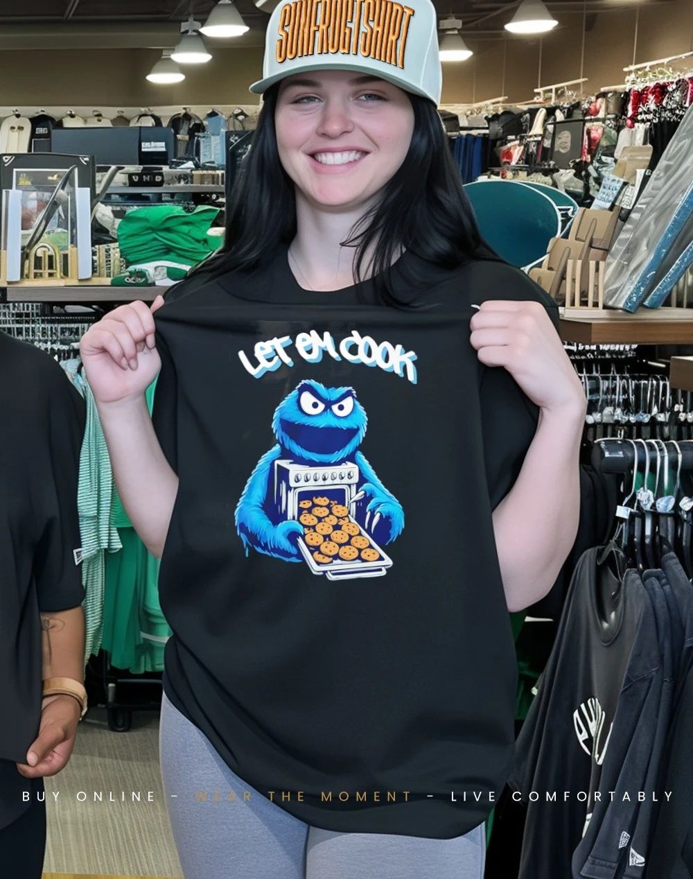 Cookie monster let him cook shirt