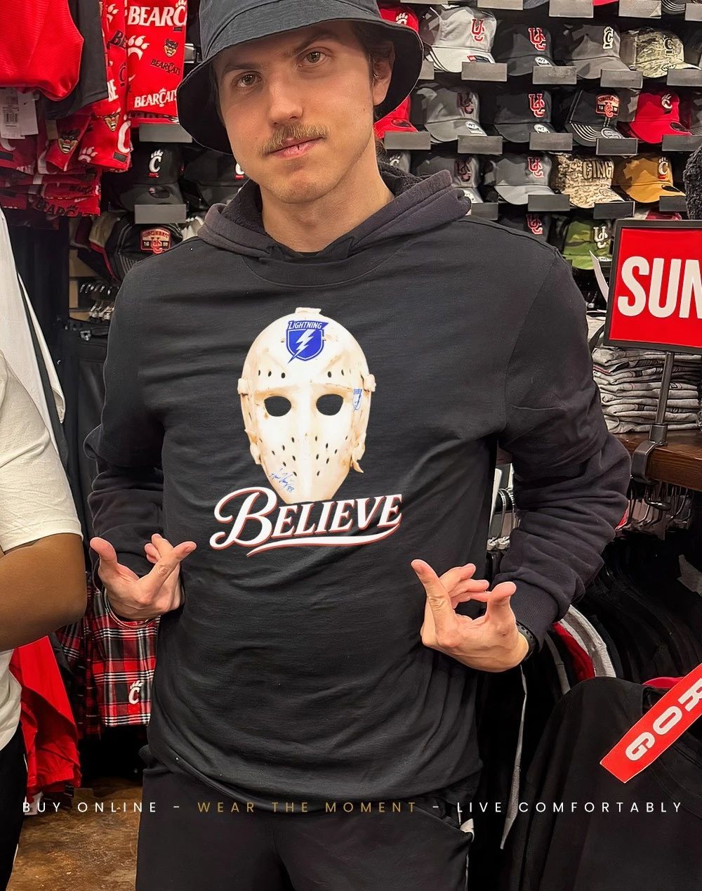 Believe Mask Tampa Bay Lightning shirt