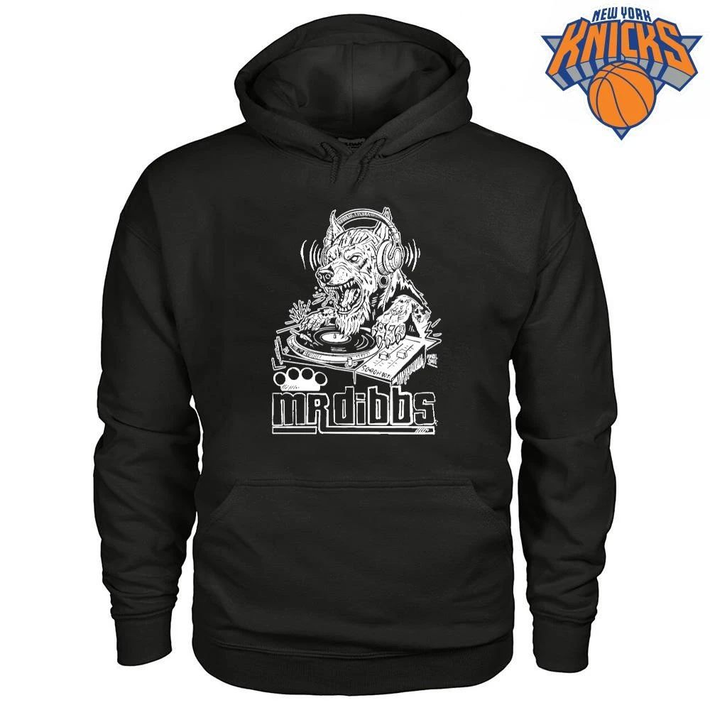 Mr Dibbs Hip Hop DJ Wolf Turntable Graphic Tee Music Fan Shirt
