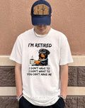 Rottweiler Drink Coffee I’m Retired I Don’t Have To I Don’t Want To shirt