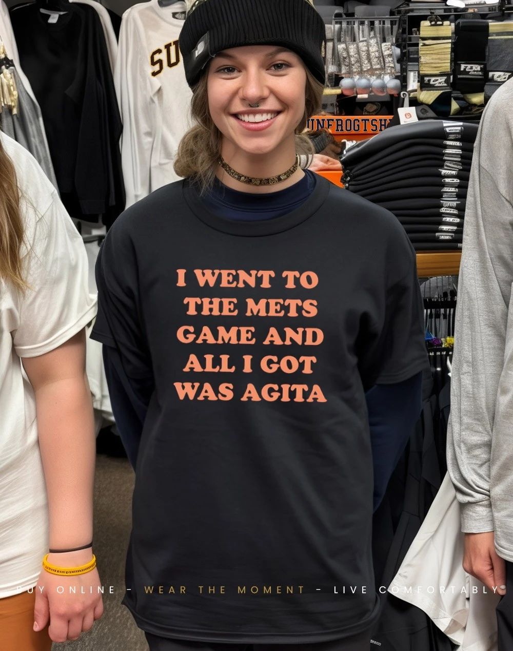 I went to the Mets game and all I got was agita New York Mets shirt