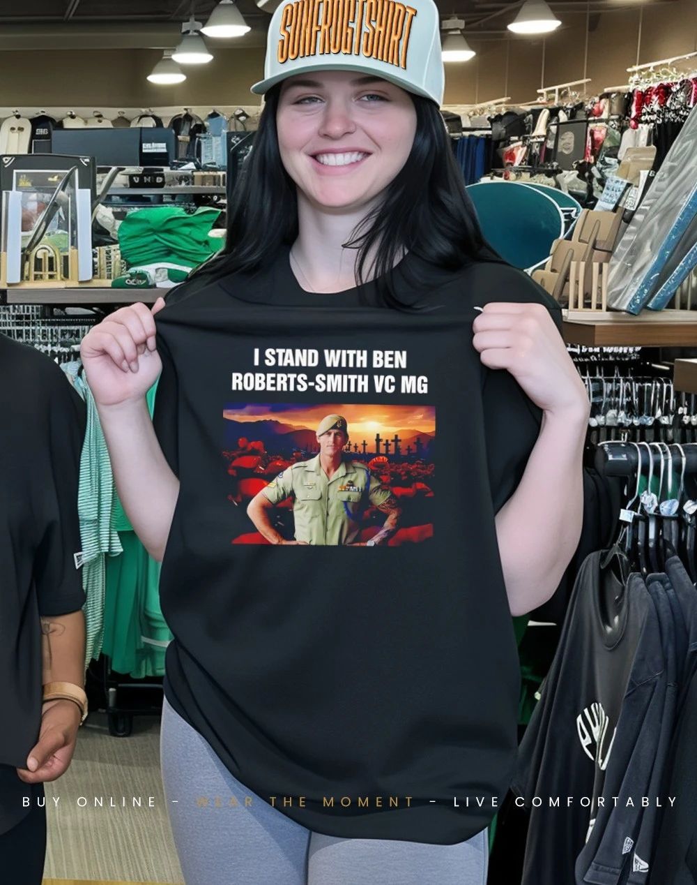I Stand With Ben Roberts-Smith VC MG Statement shirt