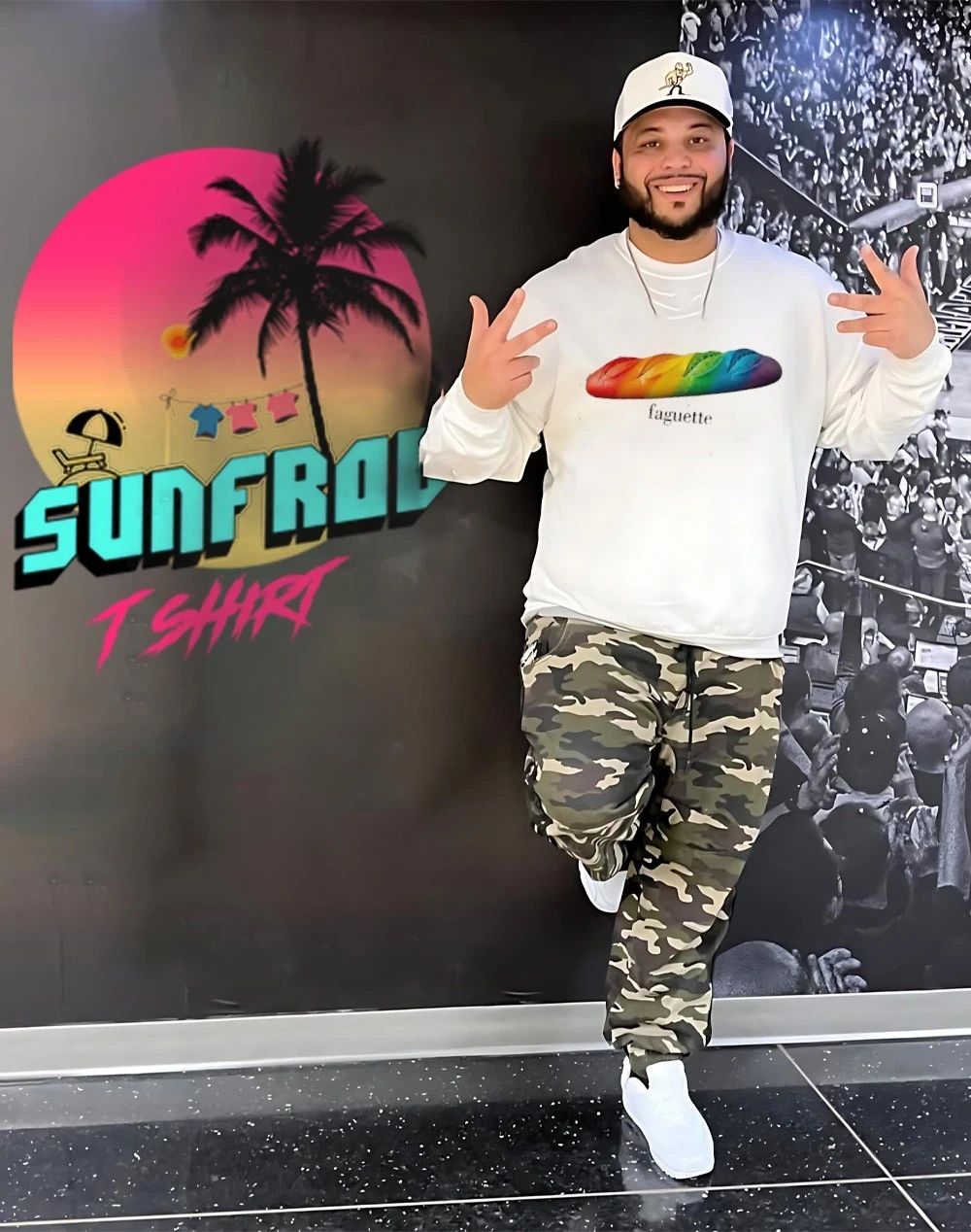 Faguette Bread rainbow LGBT shirt