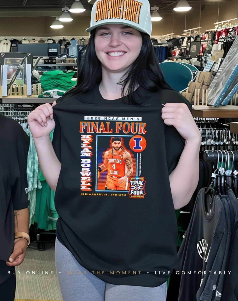 Kylan Boswell Illinois Men’s Basketball March Madness 2026 Final Four graphic shirt