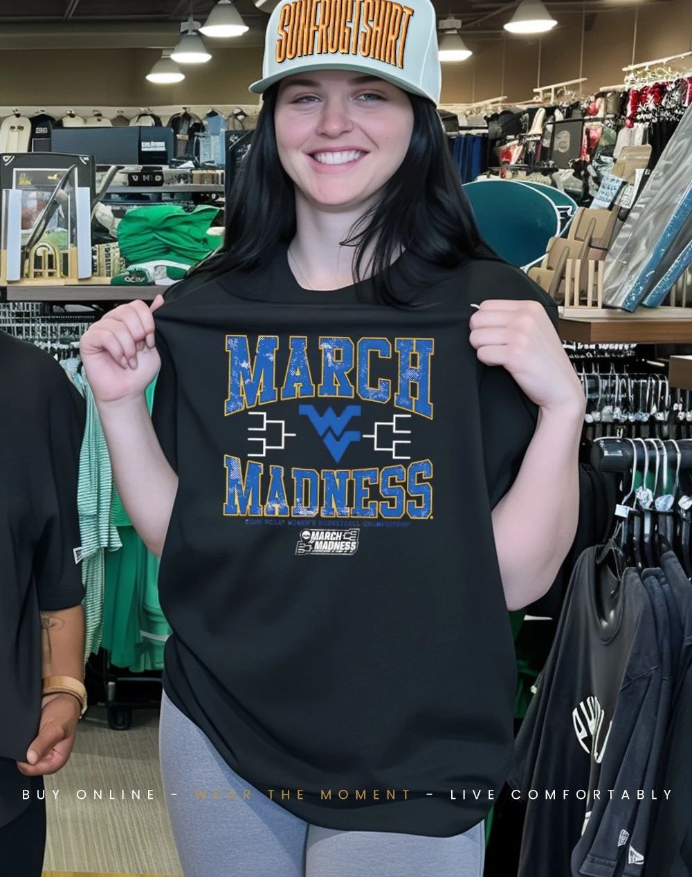 West Virginia Mountaineers WBB 2026 March Madness logo shirt