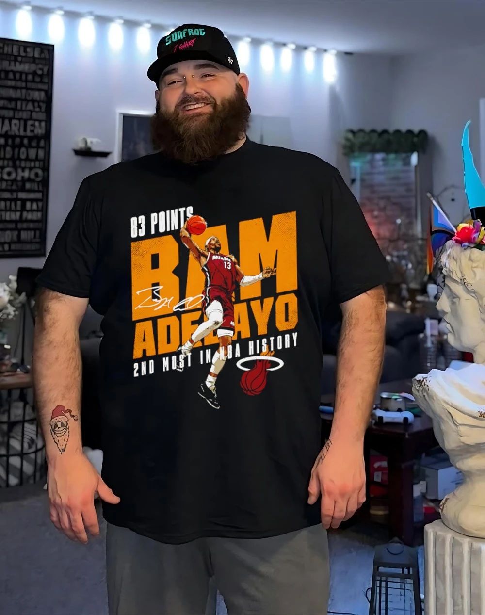 Bam Adebayo Miami Heat 83 Points 2nd Most In NBA History shirt