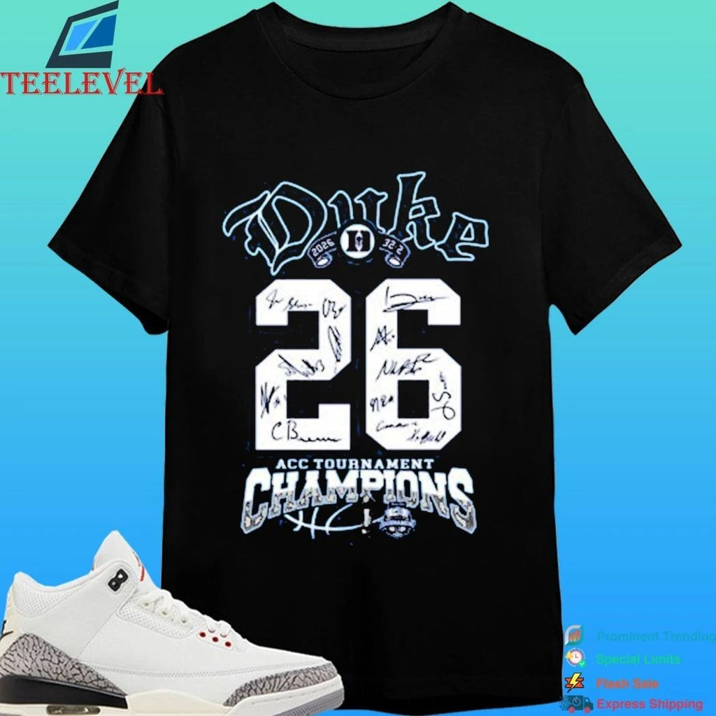 Duke 2026 Acc Tournament Champions Shirt