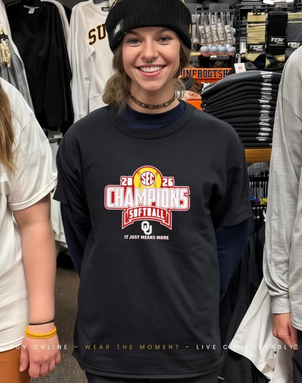 Oklahoma Sooners 2026 SEC Regular Season Softball Champions Locker Room shirt