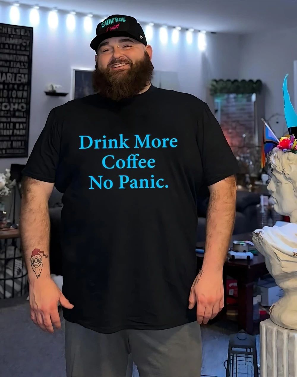 Drink more coffee no panic shirt