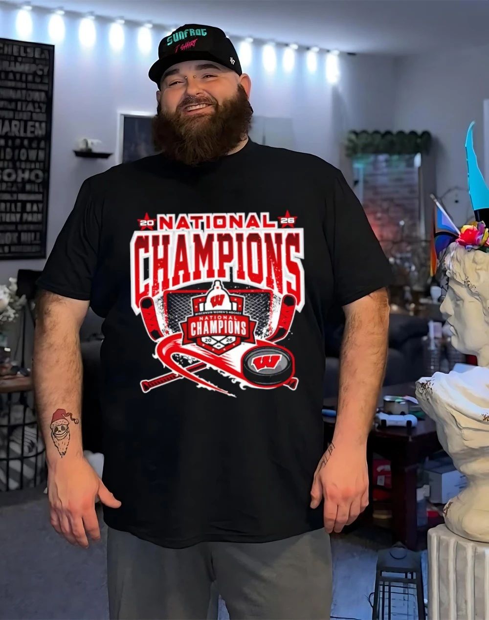 Wisconsin Women’s Ice Hockey NCAA 2026 National Champions Roster shirt