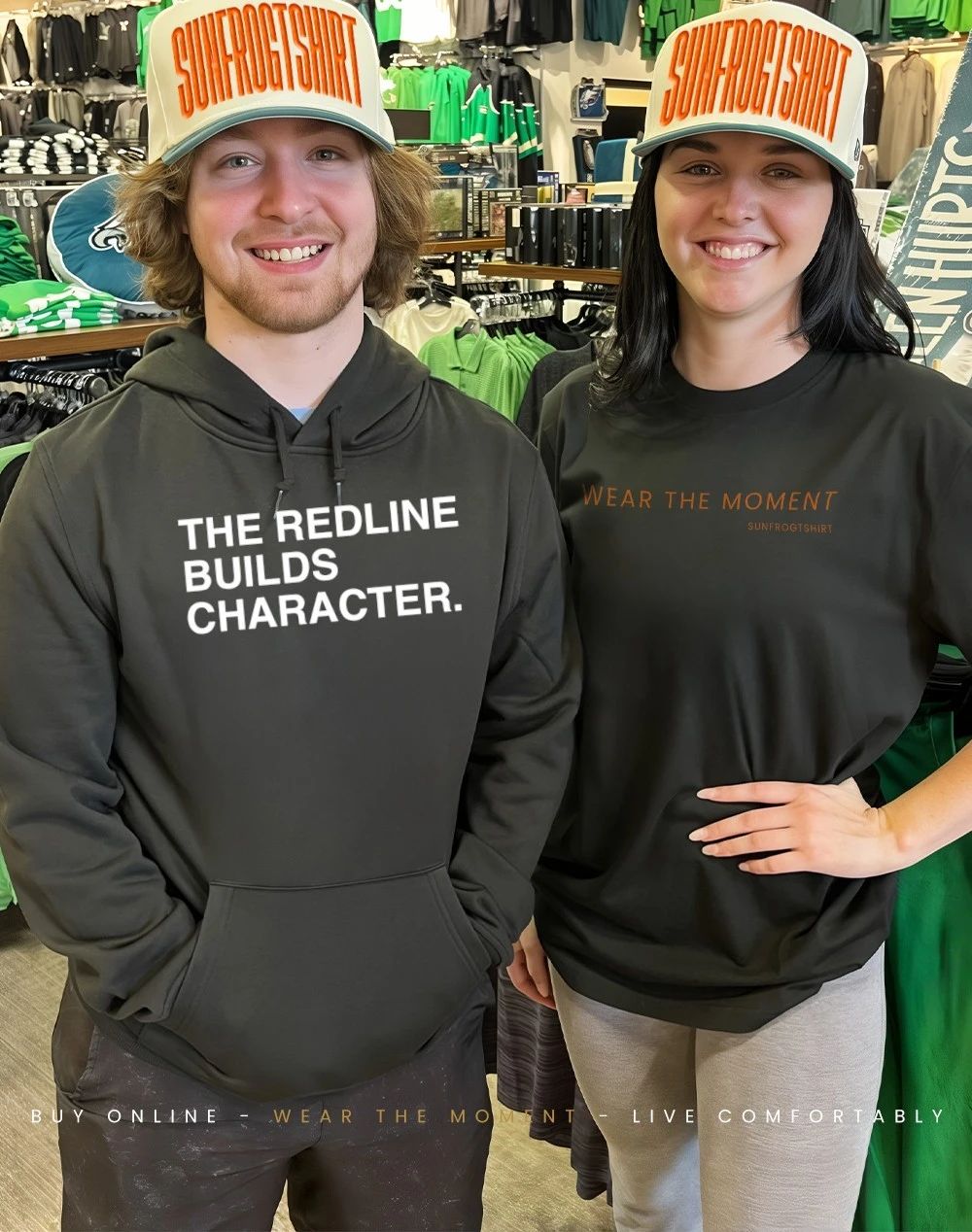 The redline builds character shirt