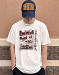 Oklahoma Campus Landmarks comic paint shirt