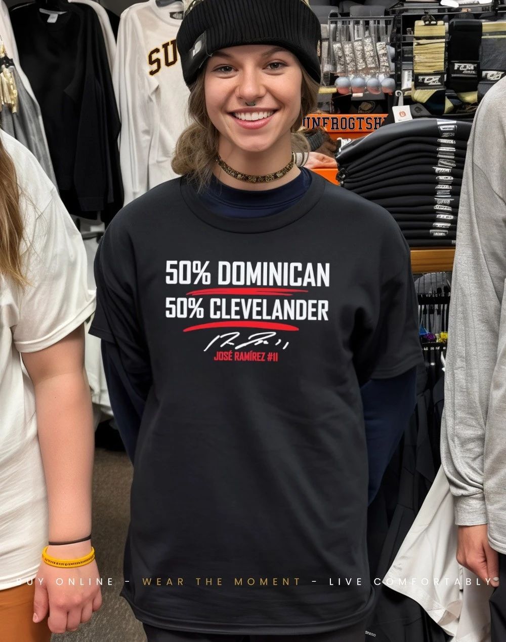Jose Ramirez 50 Percent Dominican 50 Percent Clevelander Shirt