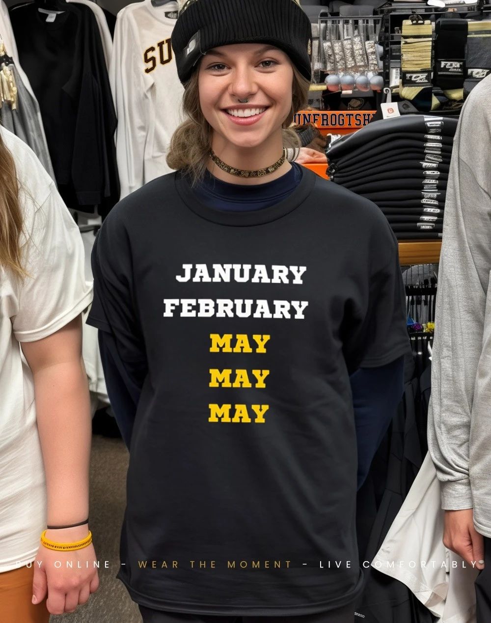 Michigan Wolverines January February May May May shirt