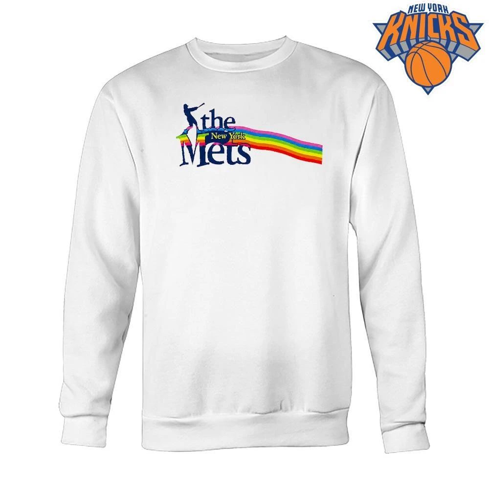 The New York Mets Rainbow Pride Baseball Silhouette shirt