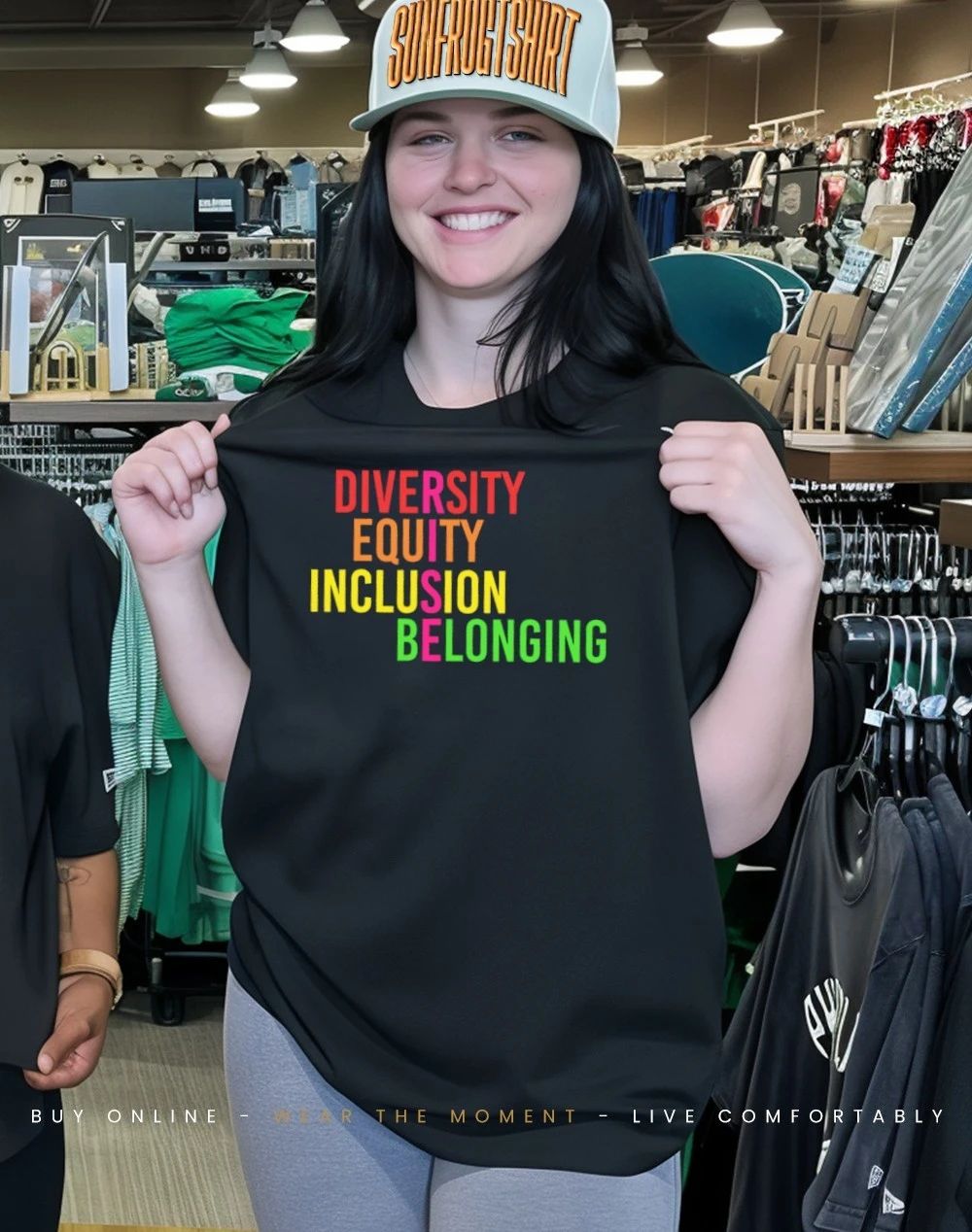 Diversity Equity Inclusion Belonging Rise shirt
