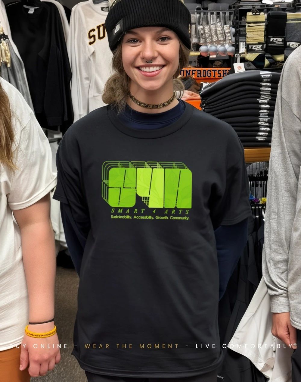 Smart 4 Arts sustainability accessibility and cooperation shirt
