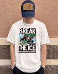 Skating on ICE Break the ICE no one is illegal shirt