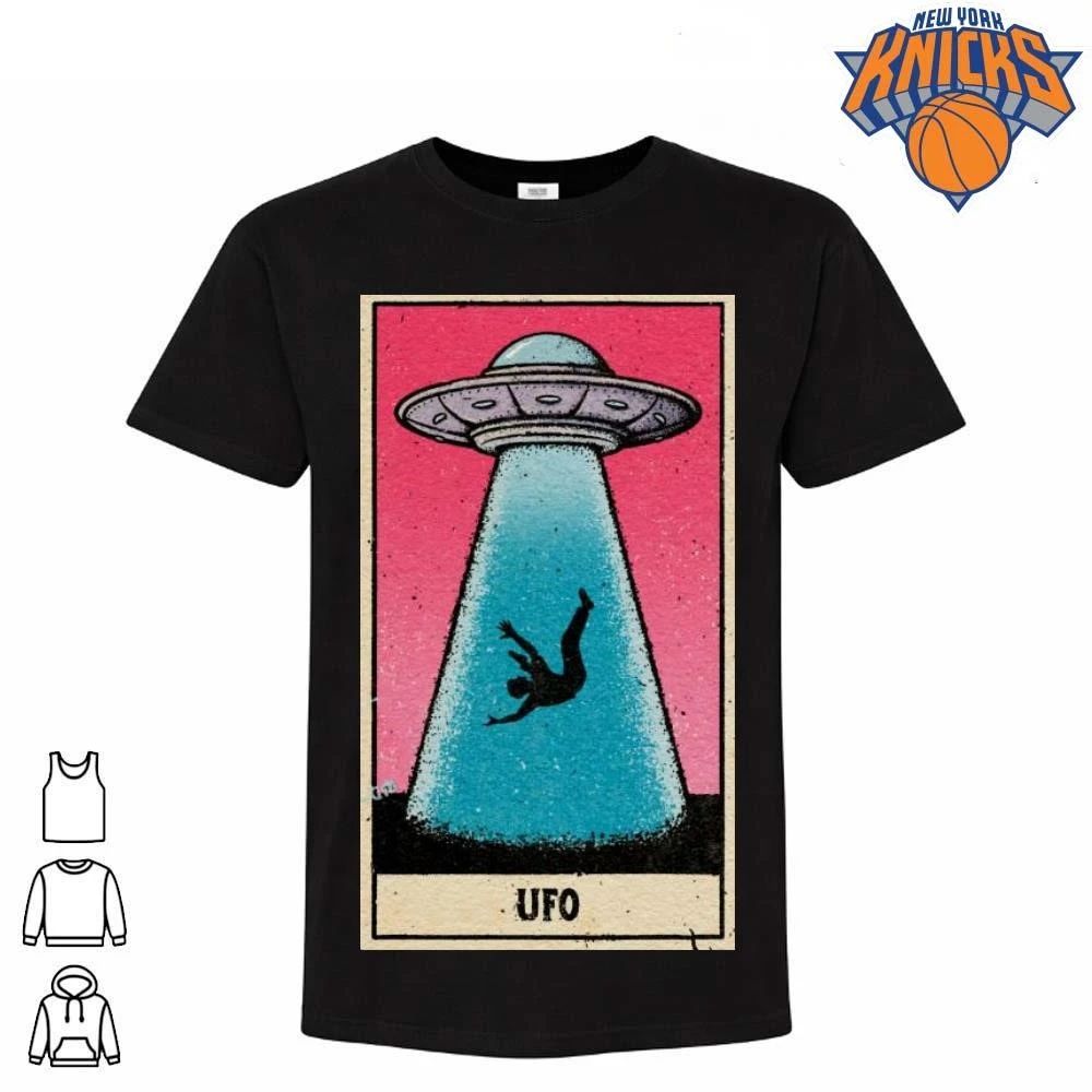 Vintage UFO Alien Abduction Tarot Card Graphic Shirt