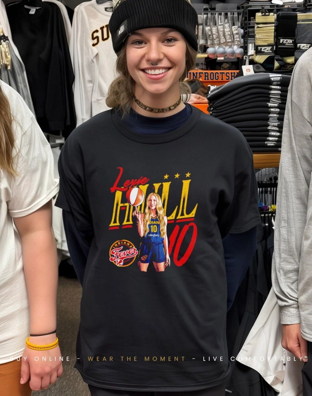 Lexie Hull Indiana Fever Player Pose shirt
