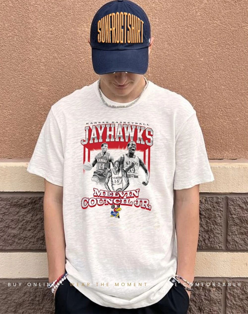 Melvin Council Jr Kansas Jayhawks 90s shirt