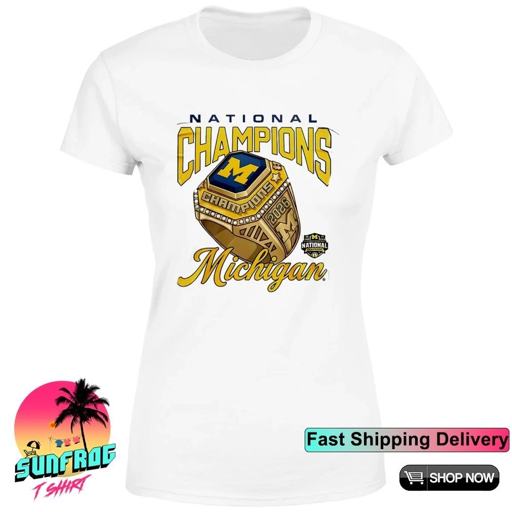 Michigan Wolverines 2026 NCAA Men’s Basketball National Champions Golden Ring shirt