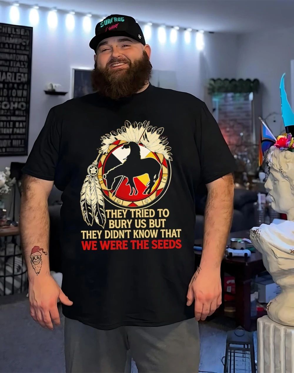 Native American tribes they tried to bury us they didn’t know we were seeds shirt