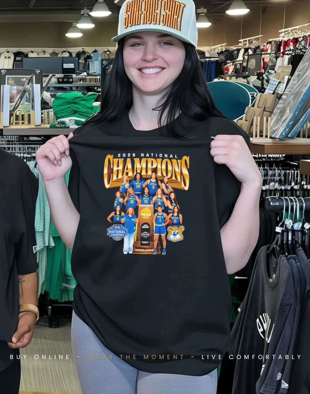 UCLA Women’s Basketball 2026 National Champions player collage shirt
