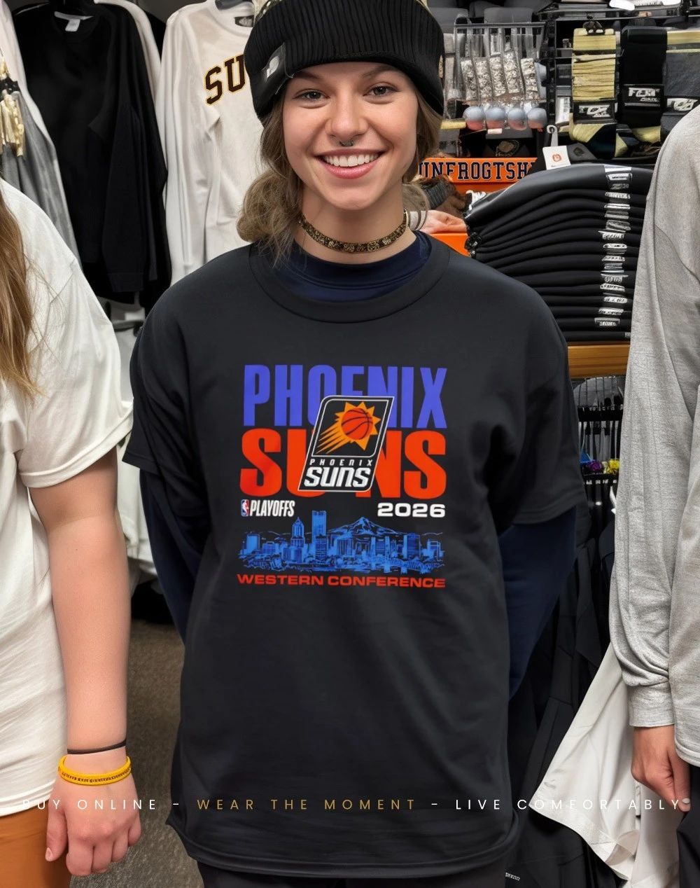 Phoenix Suns 2026 NBA Playoffs Western Conference Skyline shirt