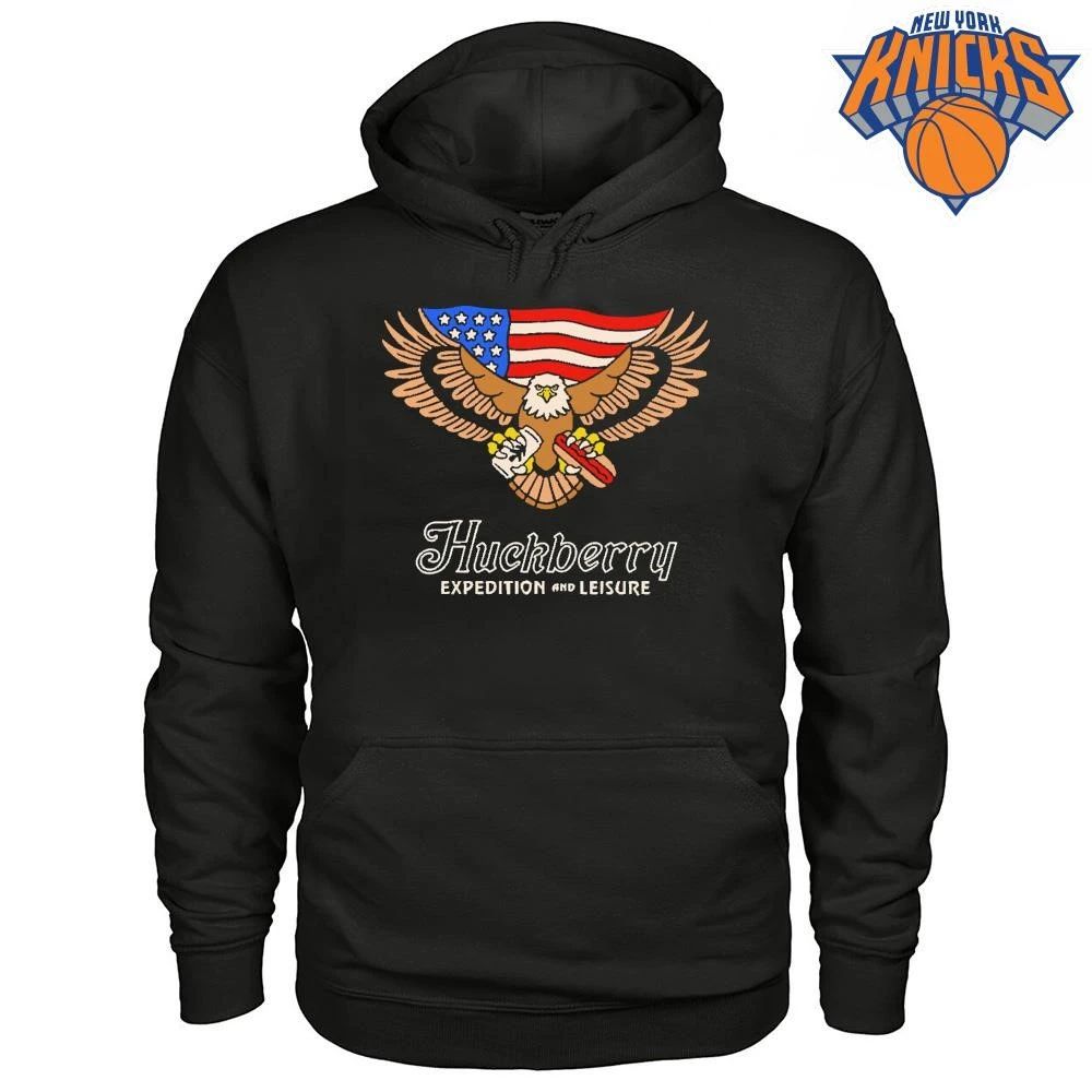 Huckberry Expedition and Leisure Patriotic American Eagle Holding Hot Dog and Soda Can Shirt
