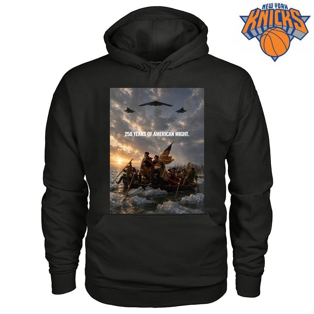 George Washington Crossing Delaware 250 Years of American Might Jet Fighter shirt