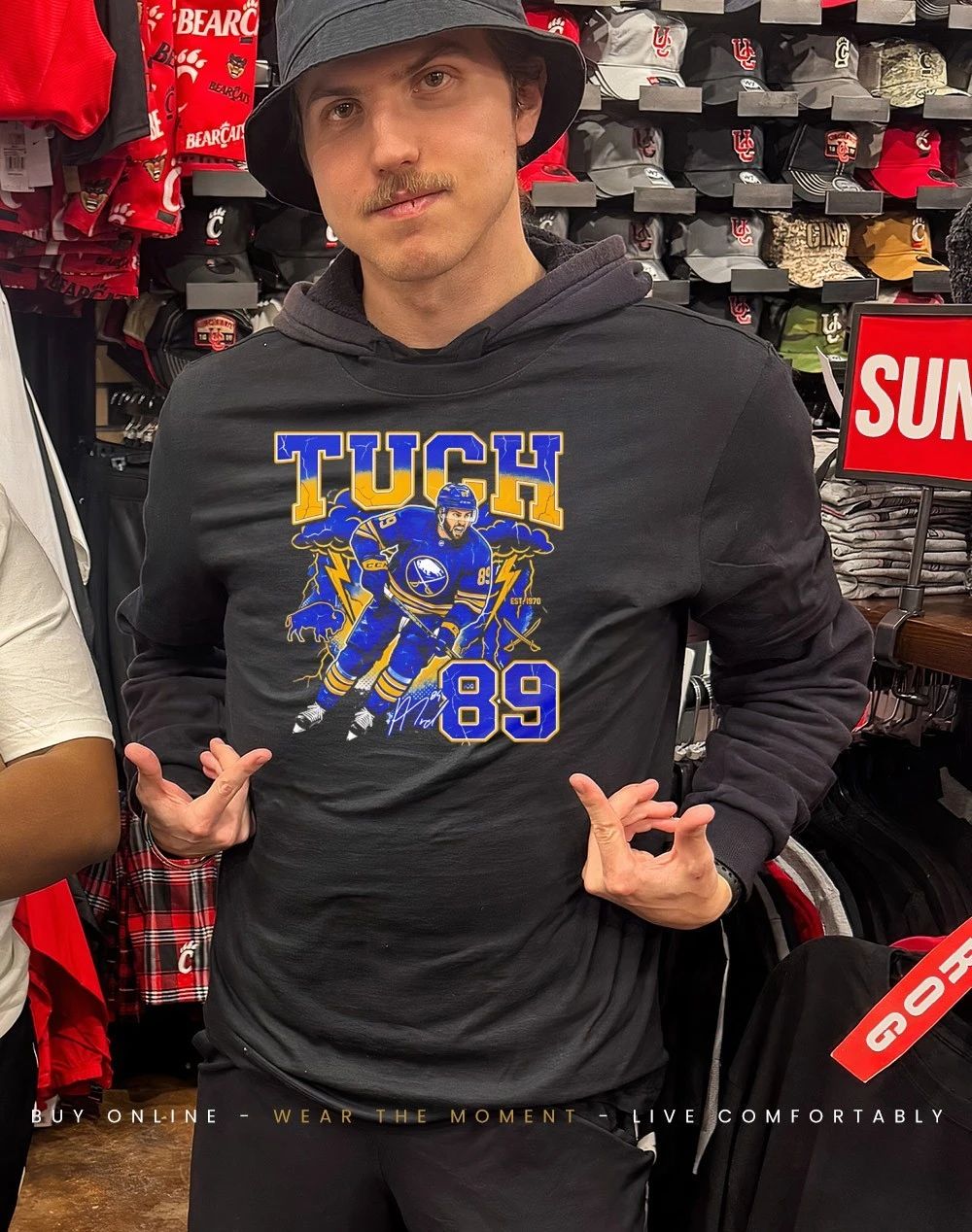 Alex Tuch Buffalo Sabers 89 graphic signature shirt