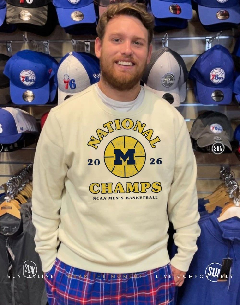 2026 National Champions Michigan Wolverines men’s basketball shirt