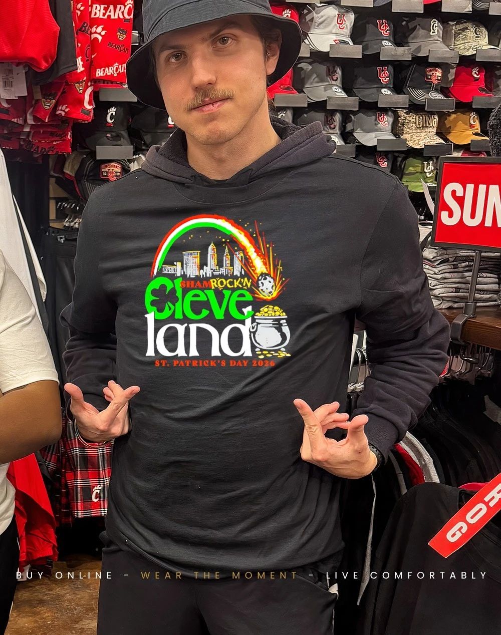 Cleveland Meteor St Patrick’s Day 2026 city skyline shirt